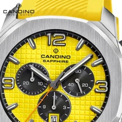 Candino Herrenuhr Kautschuk gelb Candino Sport Armbanduhr UC4774/1