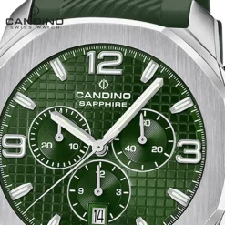 Candino Herrenuhr Kautschuk grün Candino Sport Armbanduhr UC4774/5