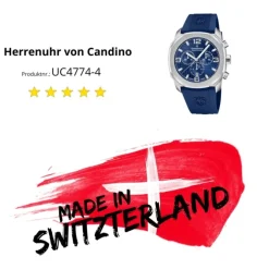 Candino Herrenuhr Kautschuk blau Candino Sport Armbanduhr UC4774/4