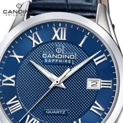 Candino Herrenuhr Leder blau Candino Classic Armbanduhr UC4710/C