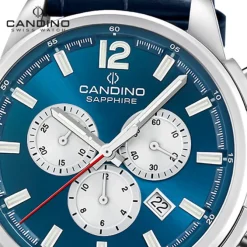 Candino Herrenuhr Leder blau Candino Sport Armbanduhr UC4745/5
