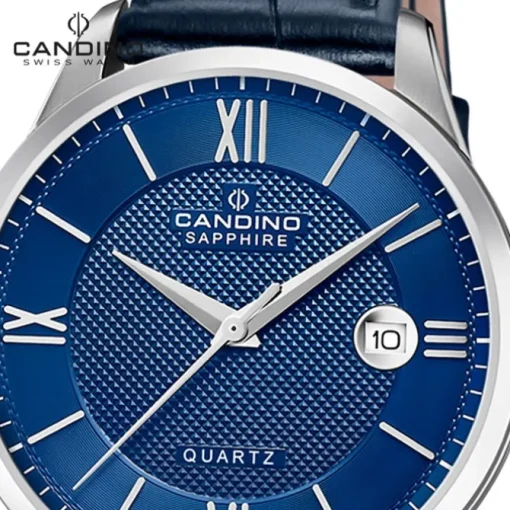 Candino Herrenuhr Leder blau Candino Classic Armbanduhr UC4707/B