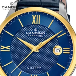 Candino Herrenuhr Leder blau Candino Classic Armbanduhr UC4708/B