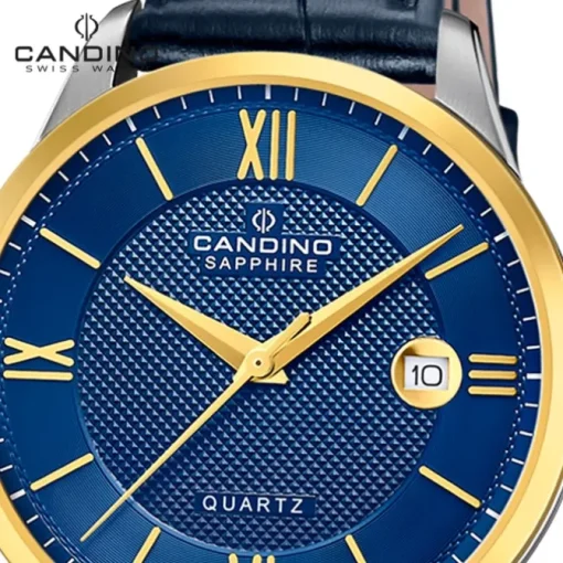 Candino Herrenuhr Leder blau Candino Classic Armbanduhr UC4708/B