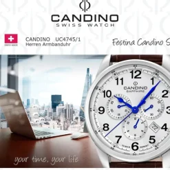 Candino Herrenuhr Leder braun Candino Sport Armbanduhr UC4745/1