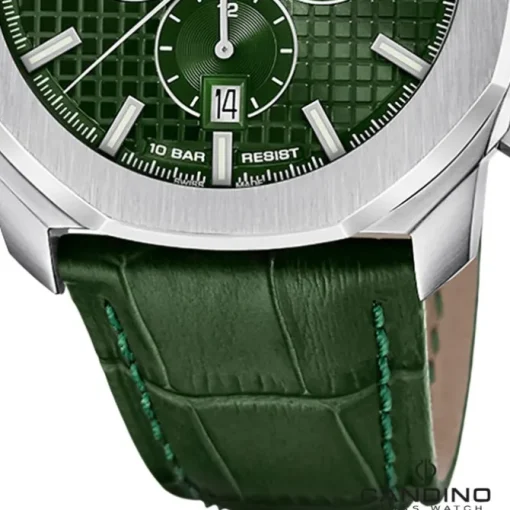 Candino Herrenuhr Leder grün Candino Sport Armbanduhr UC4747/3