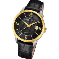 Candino Herrenuhr Leder schwarz Candino Classic Armbanduhr UC4708/C