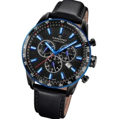 Candino Herrenuhr Leder schwarz Candino Sport Armbanduhr UC4759/4
