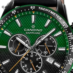 Candino Herrenuhr Leder schwarz Candino Sport Armbanduhr UC4759/3
