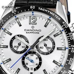 Candino Herrenuhr Leder schwarz Candino Sport Armbanduhr UC4758/1
