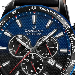 Candino Herrenuhr Leder schwarz Candino Sport Armbanduhr UC4759/2