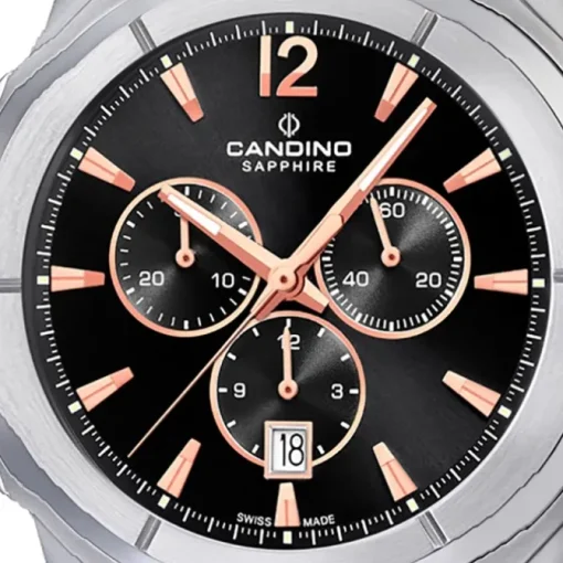 Candino Herrenuhr Sport C4582/6 Armbanduhr Edelstahl schwarz UC4582/6