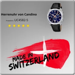 Candino Herrenuhr Sport C4582/5 Armbanduhr Edelstahl schwarz UC4582/5