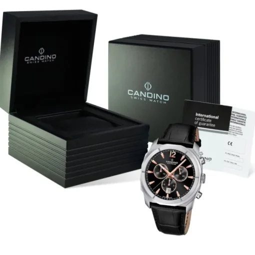 Candino Herrenuhr Sport C4582/6 Armbanduhr Edelstahl schwarz UC4582/6