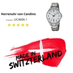 Candino Herrenuhr Titan grau Candino Classic Armbanduhr UC4606/1