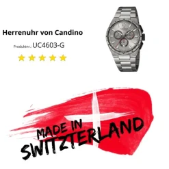 Candino Herrenuhr Titan grau Candino Classic Armbanduhr UC4603/G