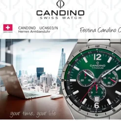Candino Herrenuhr Titan grau Candino Classic Armbanduhr UC4603/N