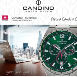 Candino Herrenuhr Titan grau Candino Classic Armbanduhr UC4603/K