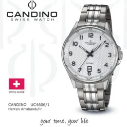 Candino Herrenuhr Titan grau Candino Classic Armbanduhr UC4606/1