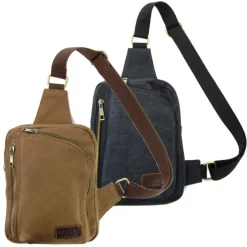 Canvas braun Bodybag Crossover Manoro OTK213N