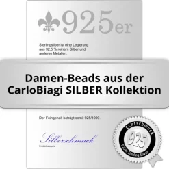 Carlo Biagi Bead 4 ever 925 Silber European Beads BBS054