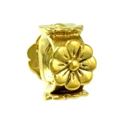 Carlo Biagi Bead Blumenband Silber European Beads BGPS09