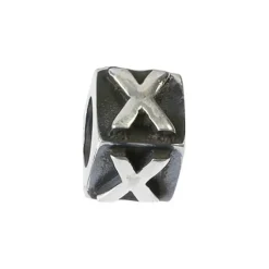 Carlo Biagi Bead Buchstabe X Silber European Beads BLPX