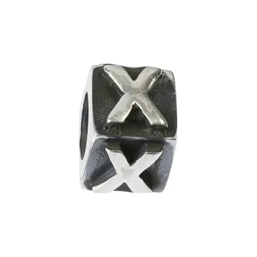 Carlo Biagi Bead Buchstabe X Silber European Beads BLPX