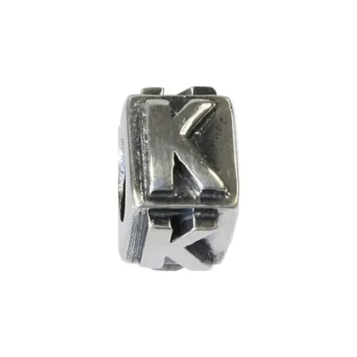 Carlo Biagi Bead Buchstabe K Silber European Beads BLPK