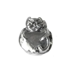Carlo Biagi Bead Katze lustig Silber European Beads BBS240