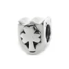 Carlo Biagi Bead Kleeblatt Silber European Beads BBS082