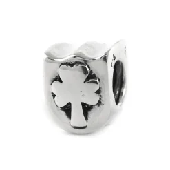 Carlo Biagi Bead Kleeblatt Silber European Beads BBS082