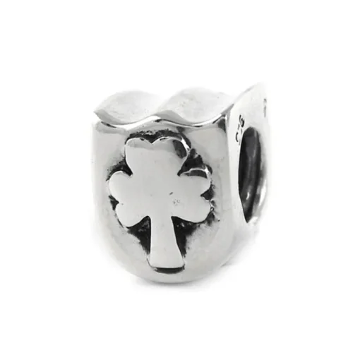 Carlo Biagi Bead Kleeblatt Silber European Beads BBS082