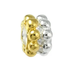 Carlo Biagi Bead Kugel Silber Bicolor European Beads BTT05