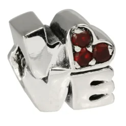 Carlo Biagi Bead Love rot Zirkonia European - Beads BBSCZ110R