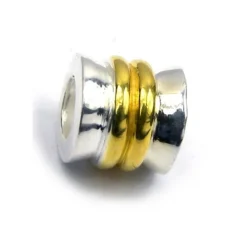 Carlo Biagi Bead Rad Silber Bicol European Beads BTT24