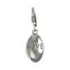 Carlo Biagi Charm Anhänger Oval Love 925 Silber CSS04