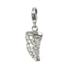 Carlo Biagi Charm Anhänger Horn weiß 925 Silber CSCZS03C