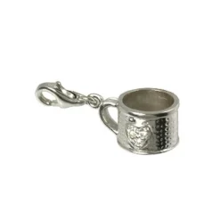 Carlo Biagi Charm Anhänger Herz Tasse 925 Silber CSCZ15C