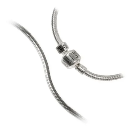 Carlo Biagi 22cm Clip Logo Bead Armband Silber mit extra Clip BRCS22
