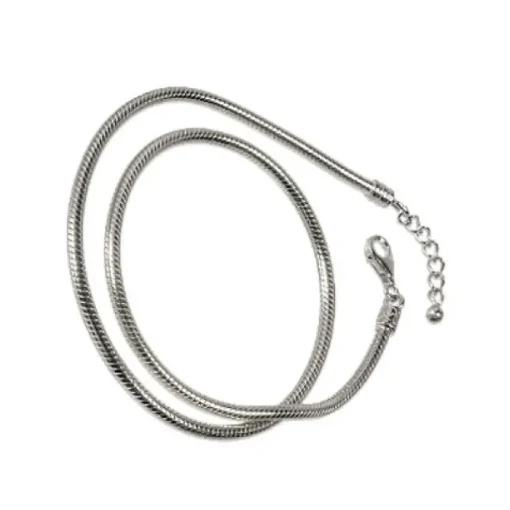 Carlo Biagi 38cm Karabiner Bead Halskette 925 BNLEX38