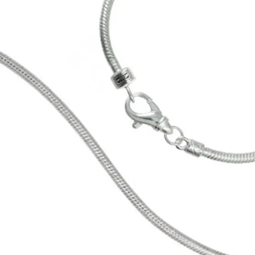 Carlo Biagi 17cm Karabiner Bead Armband Silber und extra 925 Clip BRLS17