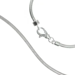 Carlo Biagi 22cm Karabiner Bead Armband Silber mit Silberclip BRLS22