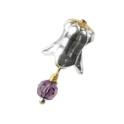 Carlo Biagi Dangle Bead Blume European Beads BDDS06PRTT