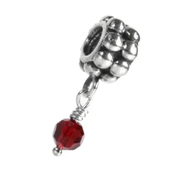Carlo Biagi Dangle Bead Granat European Beads BDBB01