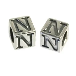 Carlo Biagi Kidz Bead Buchstabe N Silber Beads KSSLN