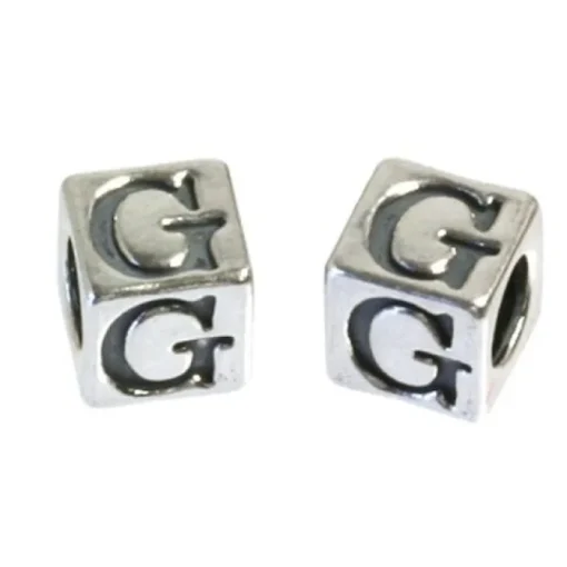 Carlo Biagi Kidz Bead Buchstabe G Silber Beads KSSLG
