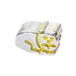 Carlo Biagi Kidz Bead Katze Silber Beads für Armband KBE006