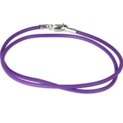 Carlo Biagi Kidz Bead Kette lila Halskette 925 KNLRLPR