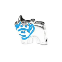 Carlo Biagi Kidz Bead Kuh blau 925 Beads für Armband KBE049